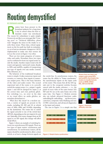 R  outers have been present in the  broadcast industry for a long time;  I was in school when the