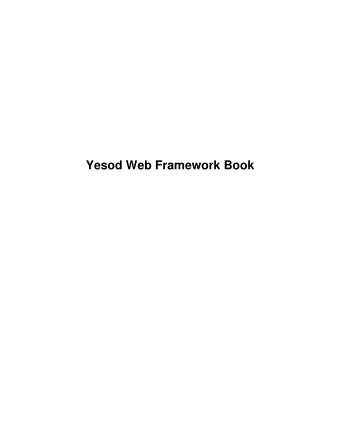 Yesod Web Framework Book 2 | OpenTopic | TOC  Contents