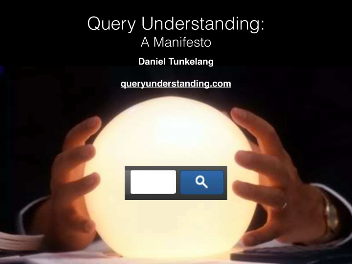 query understanding