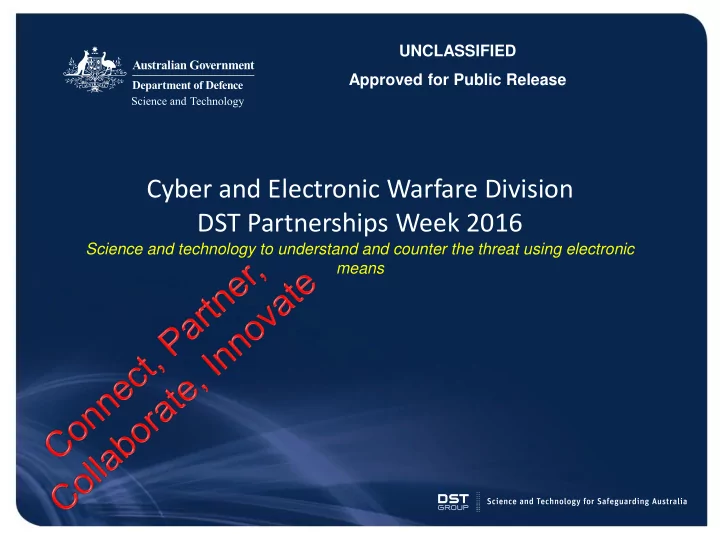 cyber and electronic warfare division