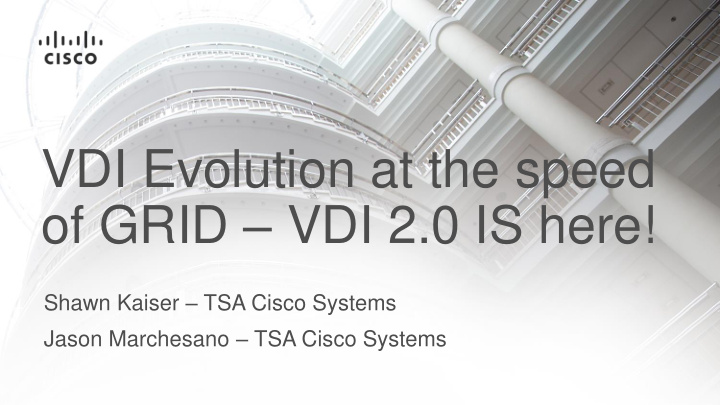 vdi evolution at the speed of grid vdi 2 0 is here