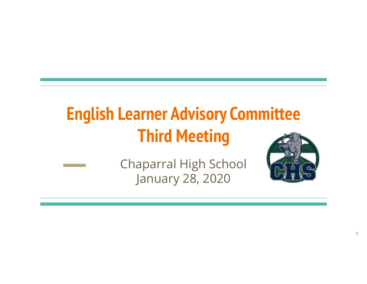 english learner advisory committee third meeting