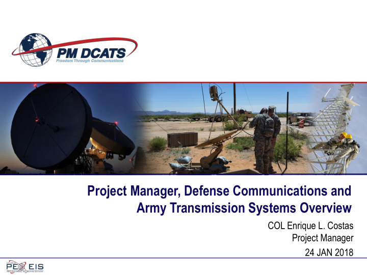 project manager defense communications and army