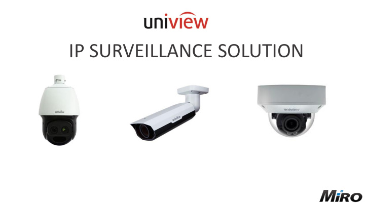 ip surveillance solution