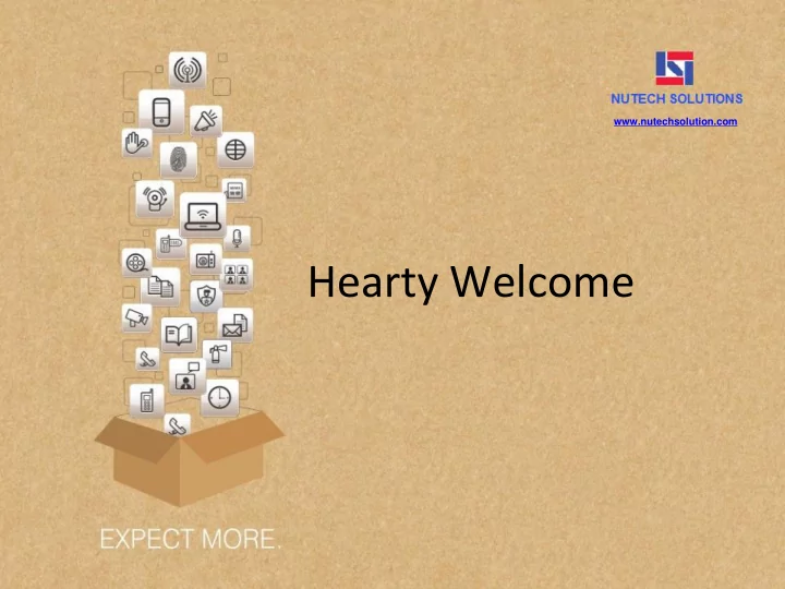 hearty welcome presentation agenda