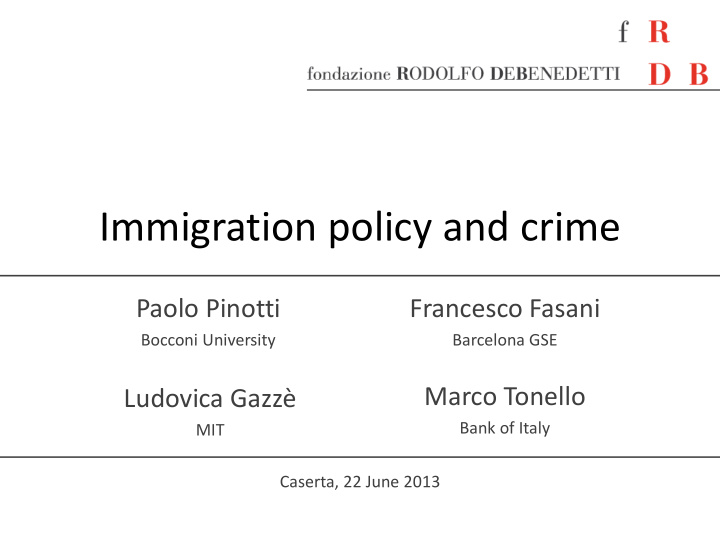 immigration policy and crime