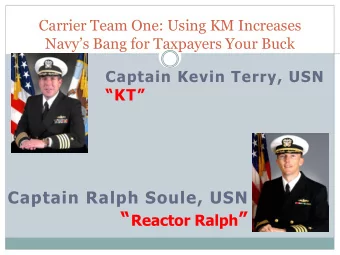 Reactor Ralph   Background  Improving carrier maintenance and we can  prove it!  CT1