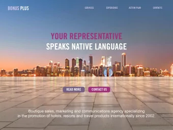 YOUR REPRESENTATIVE  SPEAKS NATIVE LANGUAGE  READ MORE  CONTACT US  Boutique sales, marketing and