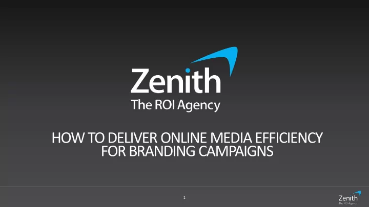 for branding campaigns