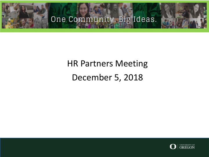 hr partners meeting december 5 2018