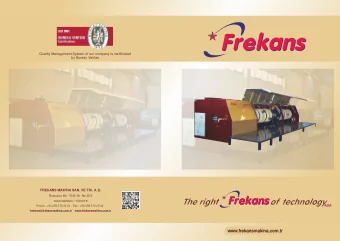 www.frekansmakina.com.tr  www.frekansmakina.com.tr  OUR COMPANY  MICA TAPING LINE  Roots of Frekans
