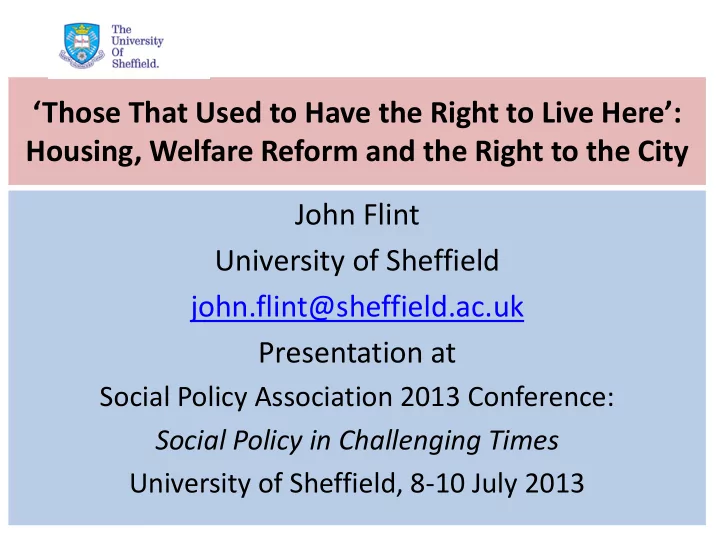 presentation at