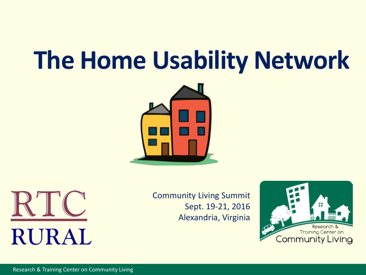 the home usability network