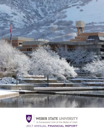 2017 ANNUAL FINANCIAL REPORT  ANNUAL  FINANCIAL  REPORT  2017  CONTENTS 6-7  Message from the