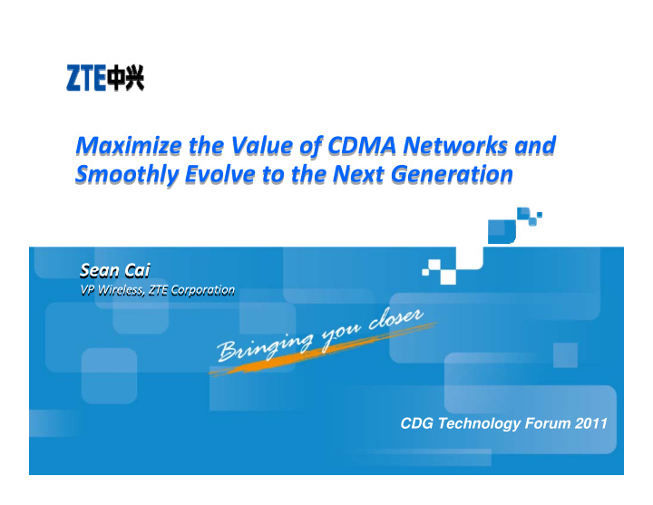 maximize the value of cdma networks and maximize the