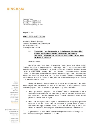 Catherine Wang  Direct Phone: 202.373.6037  Direct Fax:  202.373.6001  catherine.wang@bingham.com