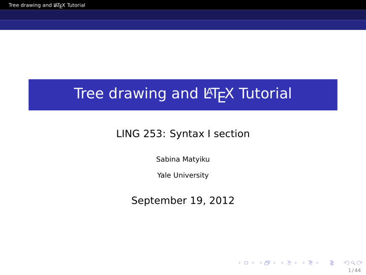 tree drawing and l