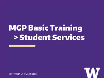 MGP Basic Training  &gt; Student Services  TRAINING OVERVIEW &gt; FERPA Basics &gt; Introduction to