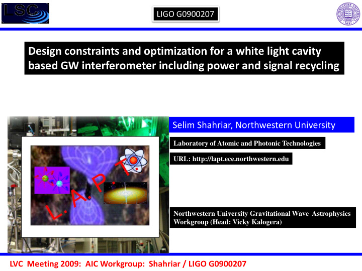 design constraints and optimization for a white light