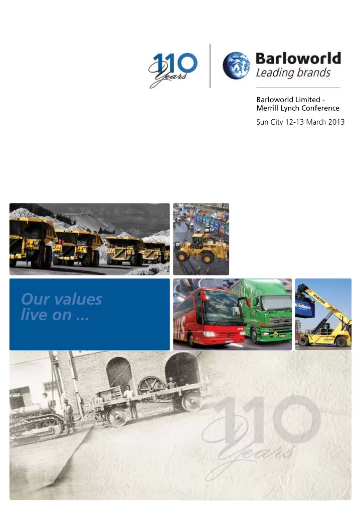 our values live on