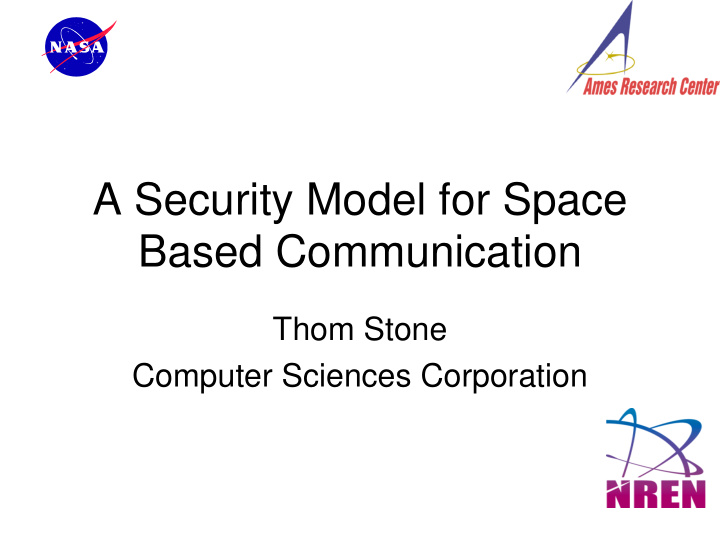 a security model for space based communication