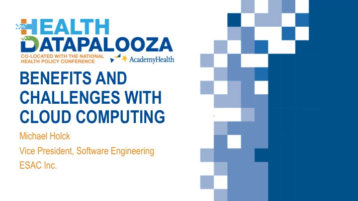 benefits and challenges with cloud computing