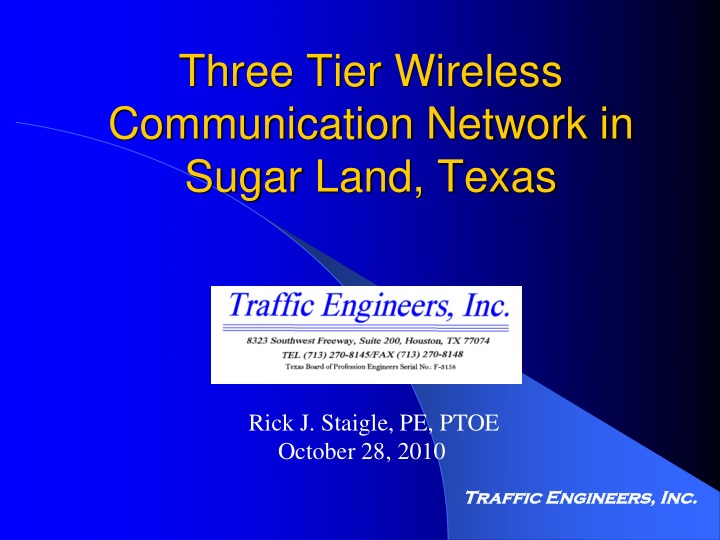 three tier wireless