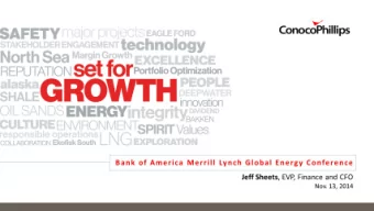 Cautionary Statement  The following presentation includes forward-looking statements. These