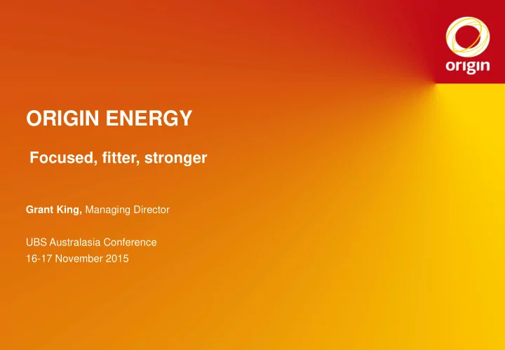 origin energy