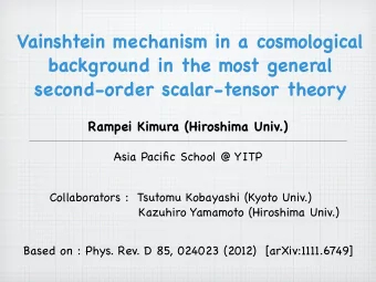 Vainshtein mechanism in a cosmological  background in the most general  second-order scalar-tensor
