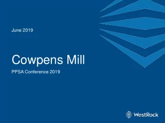 Cowpens Mill  PPSA Conference 2019  Behavior Based Safety  Program  Implementation of Behavior
