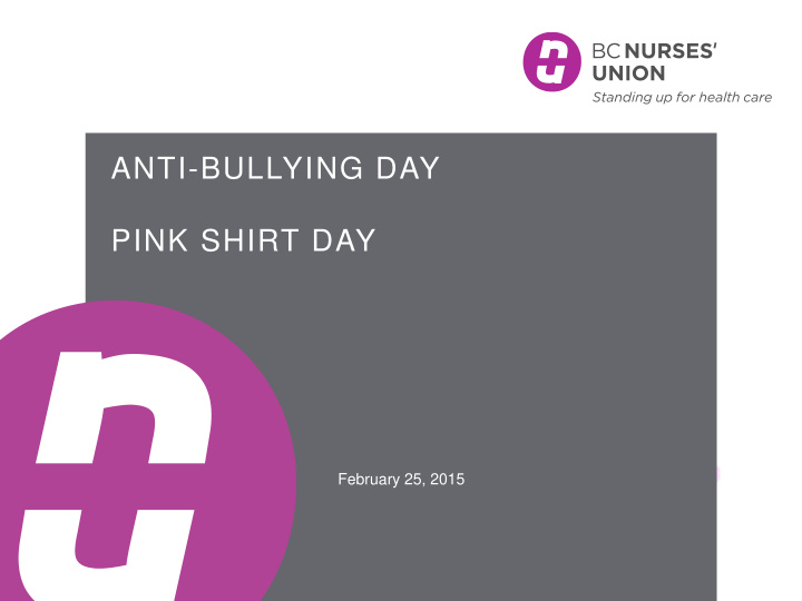 pink shirt day