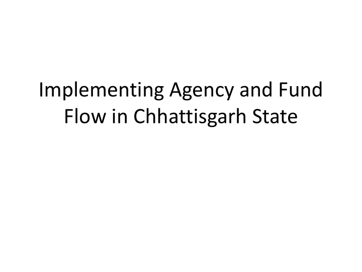 implementing agency and fund