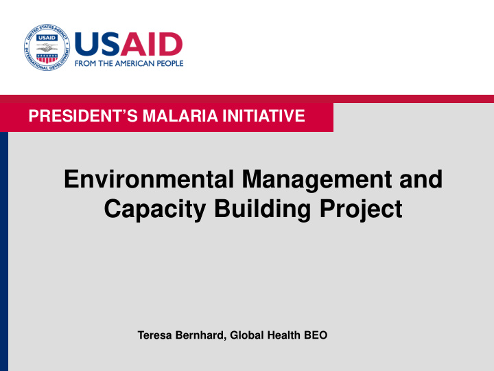 environmental management and capacity building project