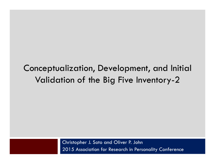 conceptualization development and initial validation of