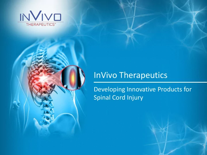 invivo therapeutics