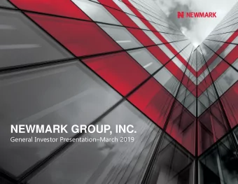 NEWMARK GROUP, INC. General Investor Presentation  March 2019  DISCLAIMER  2  Discussion of