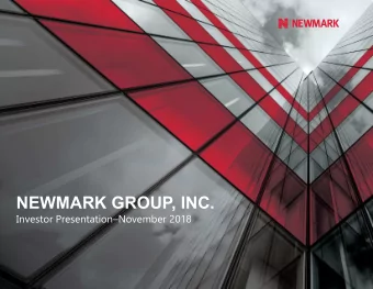 NEWMARK GROUP, INC.  Investor PresentationNovember 2018  DISCLAIMER  2  Discussion of