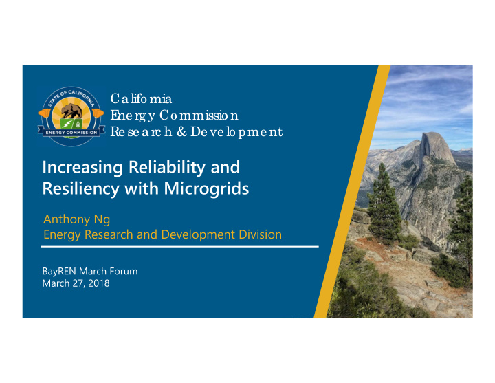 increasing reliability and resiliency with microgrids