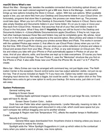 macOS Sierra What's new  About this Mac - Storage tab, besides the available connected drives