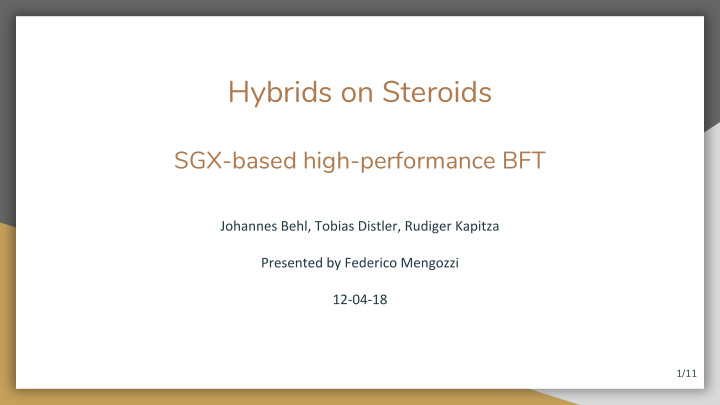 hybrids on steroids