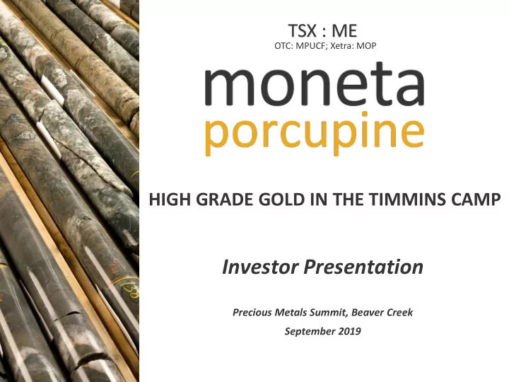 investor presentation