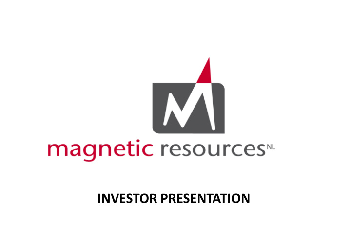 investor presentation disclaimer