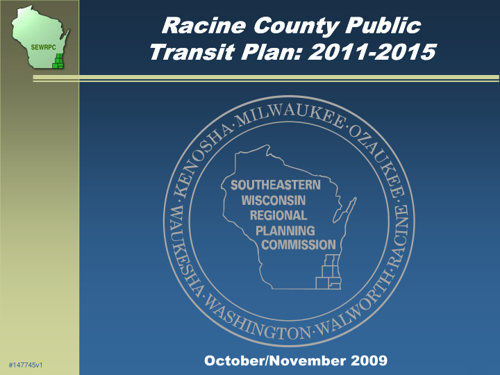 racine county public racine county public transit plan