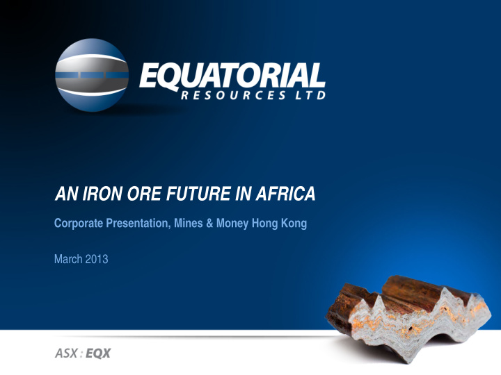 an iron ore future in africa