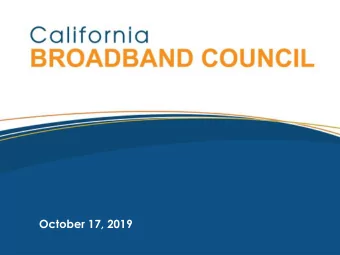 October 17, 2019  Agenda  Updates  Public Safety  AB 1549 (Chapter 505, Statutes of 2016)