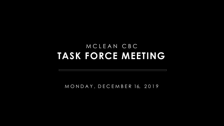 task force meeting
