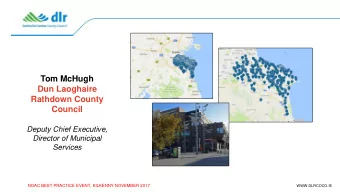 Tom McHugh  Dun Laoghaire  Rathdown County  Council  Deputy Chief Executive,  Director of Municipal