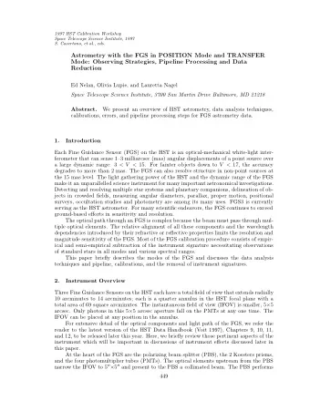 Astrometry with the FGS in POSITION Mode and TRANSFER  Mode: Observing Strategies, Pipeline