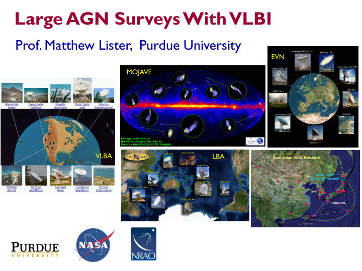 large agn surveys with vlbi